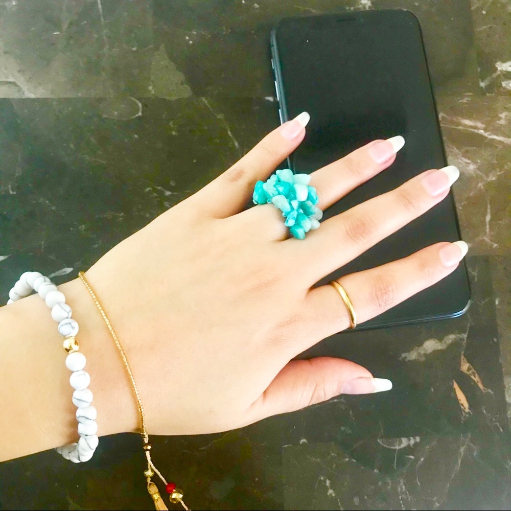 Amazonite Elastic Ring